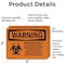 Signmission Biohazard Level II This Laboratory With Symbol OSHA Warning Sign, Vinyl Decal, 5in W x 3.5in L, 2PK OS-2PACK-WS-D-35-L-11985 - alternate 3